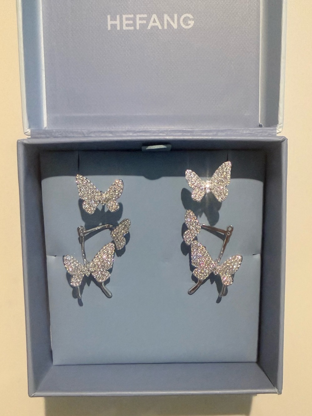 HEFANG -  BUTTERFLY DREAM EARRINGS/CLIPS.